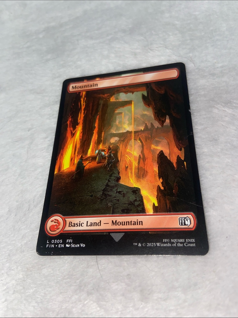 Mountain Basic Land card (#0305)  Magic the Gathering Final Fantasy